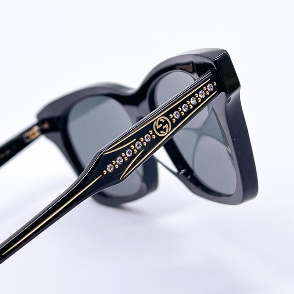 NEW GUCCI WOMEN BLACK SUNGLASSES - Picture 9 of 11